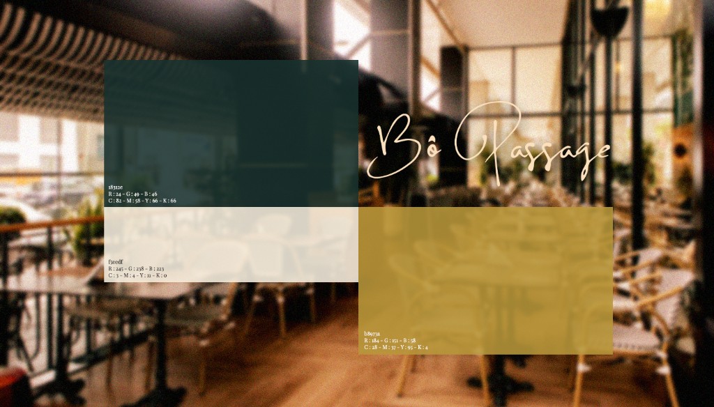 Bô Passage brand palette