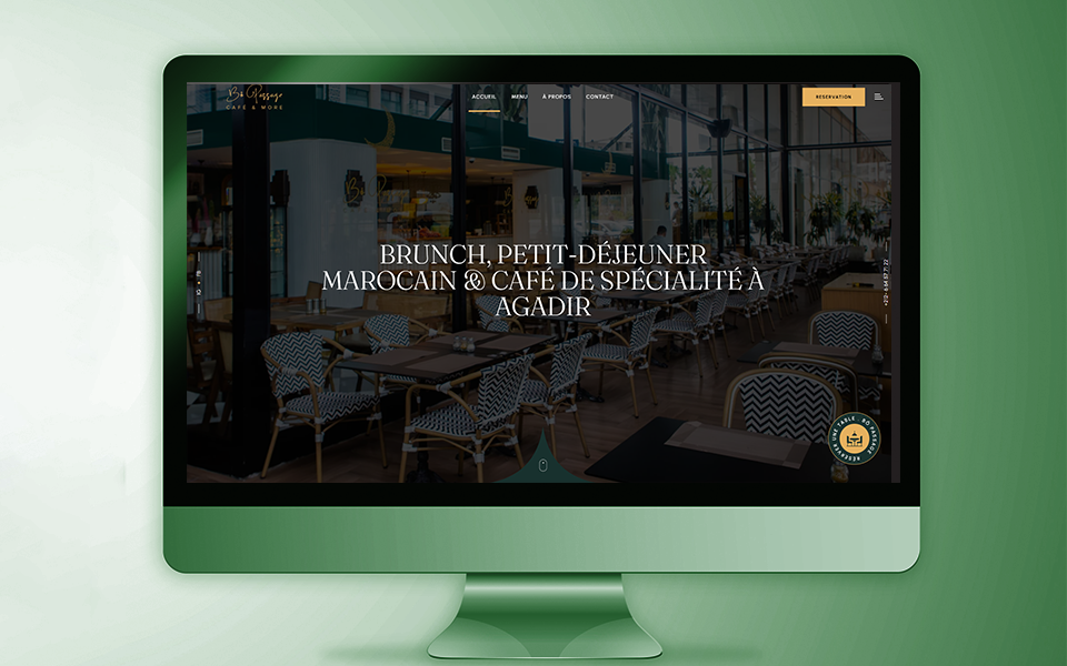 A digital home for menus, reservations, and the Founty experience. desktop