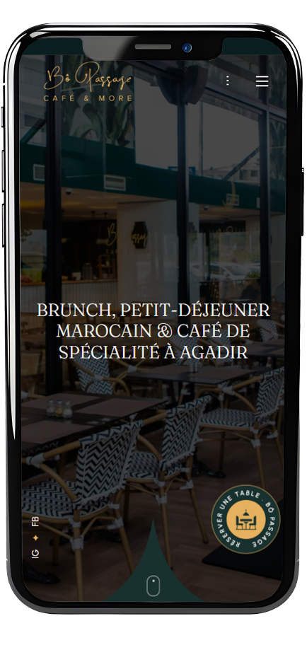 A digital home for menus, reservations, and the Founty experience. mobile
