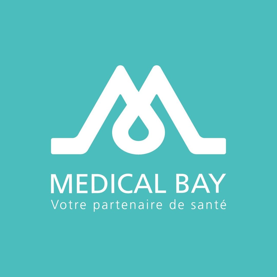 Medical Bay logo on teal background