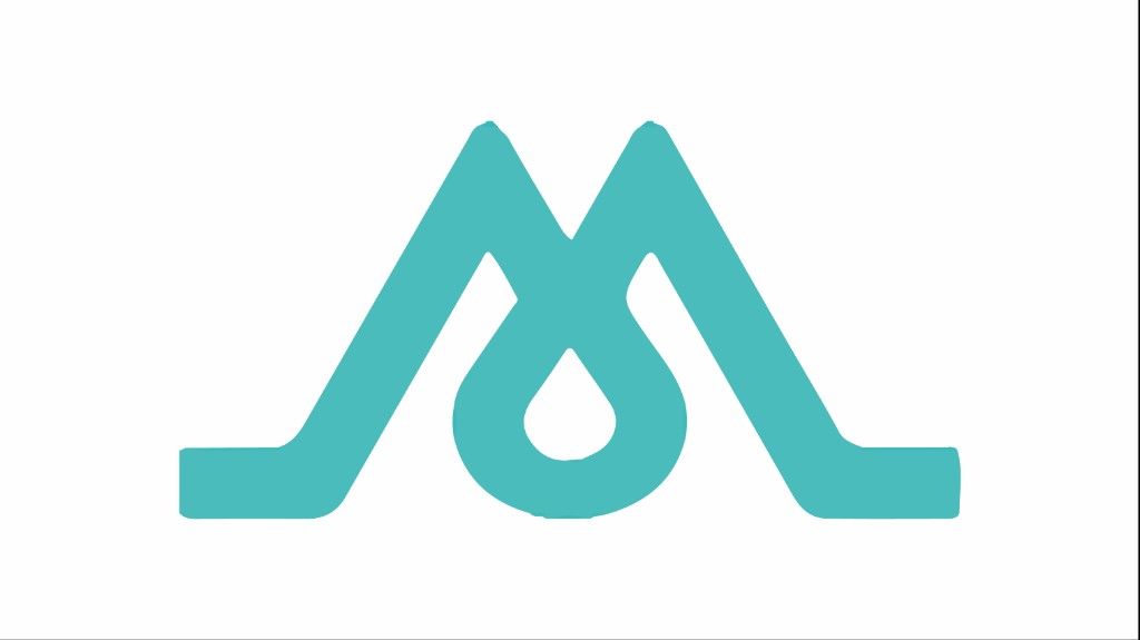 Medical Bay M icon logo on white background