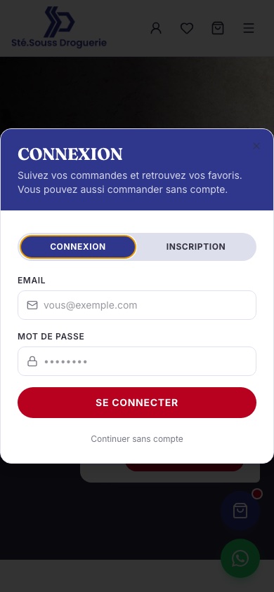 Souss Droguerie mobile
